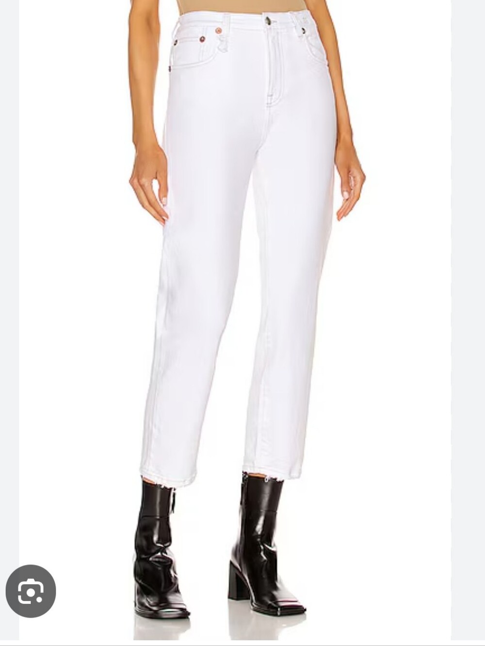 R13 Bale White Jeans Shelley Slim Style Size 27